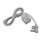 Extension Indian Extension Cord Male Plug To Female Side-by-side Socket