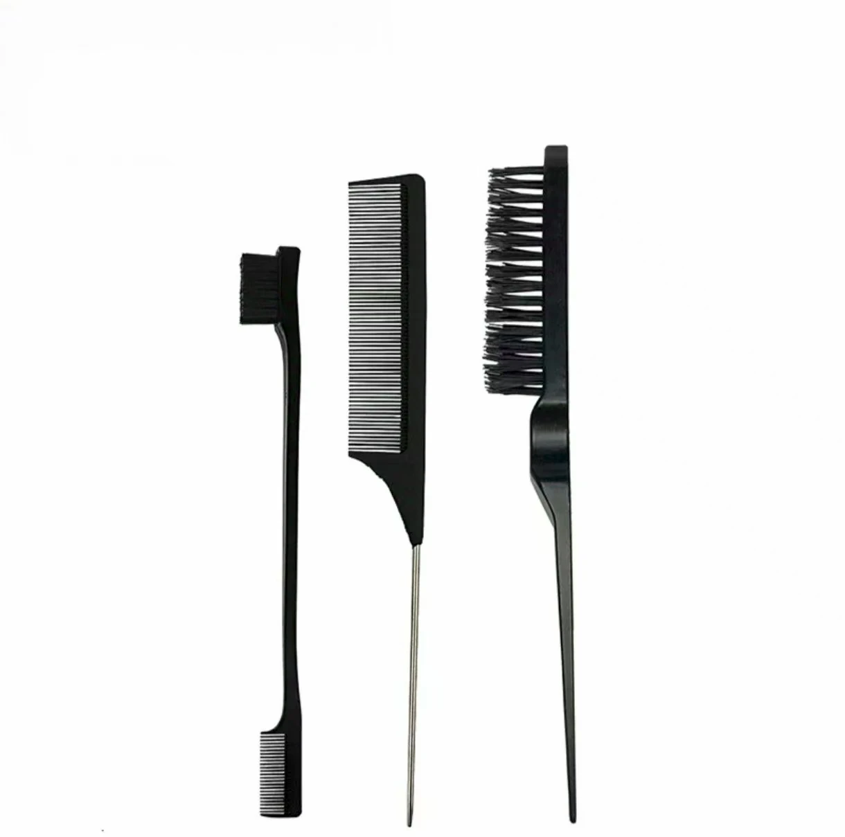 Professional Salon tangle Combs and Baby Hair Brushes Stainless Steel Straight Hair Brush manufacture