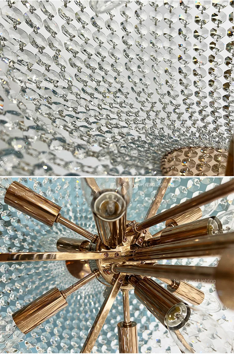CPL-359 Custom Indoor Decoration Villa Staircase Luxury Crystal Lighting Hotel Chandelier supplier