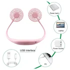 Fans Led Fan Summer Outdoor Handfree Cooling Fans USB Mini Plastic Wide Use LED Lights Fan With Aromatherapy