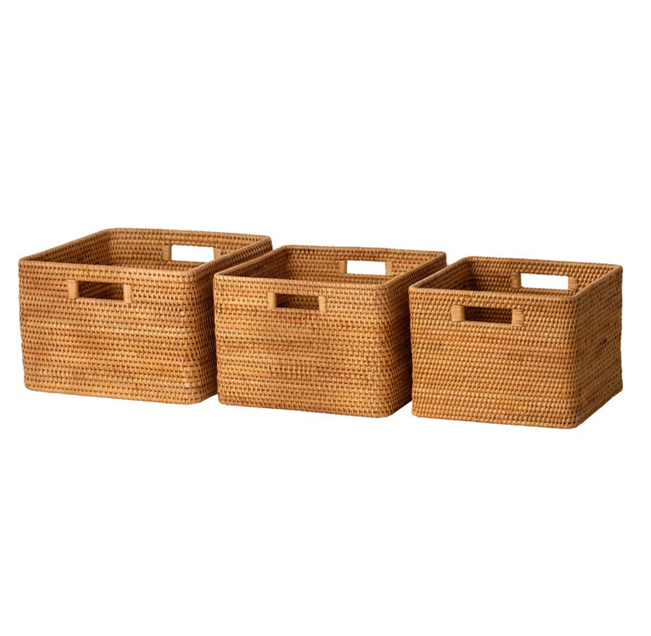 wholesale rattan tray food sundries storage baskets organizer