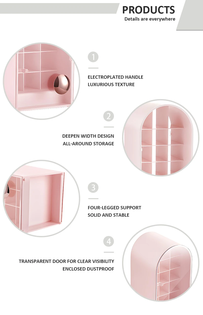 product dustproof lipstick organizer lip balm holder shelf rack 18 slots lipstick storage box lipsticks display stand411-5