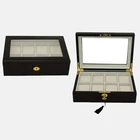 Finish Watch Custom Woodgrain Finish 8 Slots Wooden Wrist Watch Storage Box Wholesale