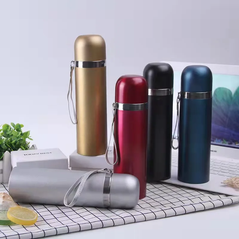 Cycling Sports Stainless Steel Water Bottle Leakproof Portable Insulated Hot Cold Water Bottle Kids School vacuum flask