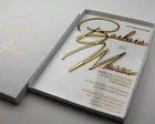 Wedding Wedding Invitation Box New Design 2021 Custom Clear And Mirror Acrylic Wedding Invitations In A Box