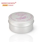 80ml Aluminum Jar Brand Customization 80ml Flat Round Packaging Metal Aluminum Jar