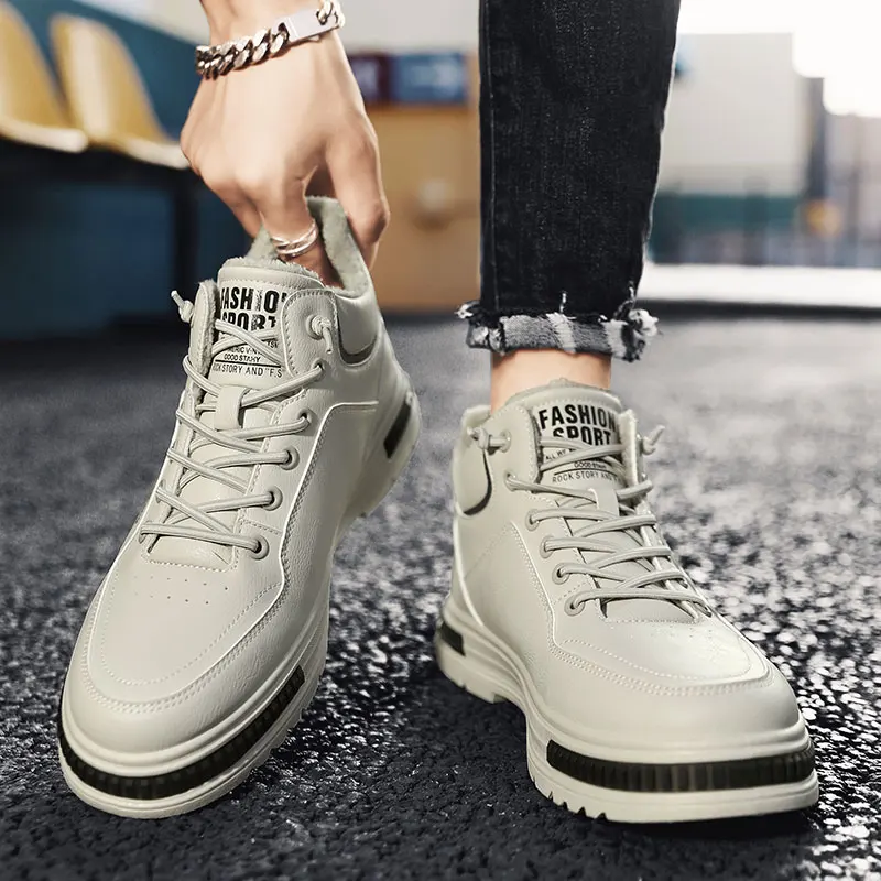 Casual safety mid top walking style shoes retro custom fashion walking style shoes casual sneakers for men