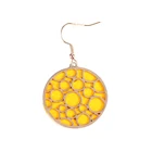 Earrings Rose New Model Fashion Custom Design Stainless Steel Leather Earrings Convenient Storage ER0004 Gold Rose