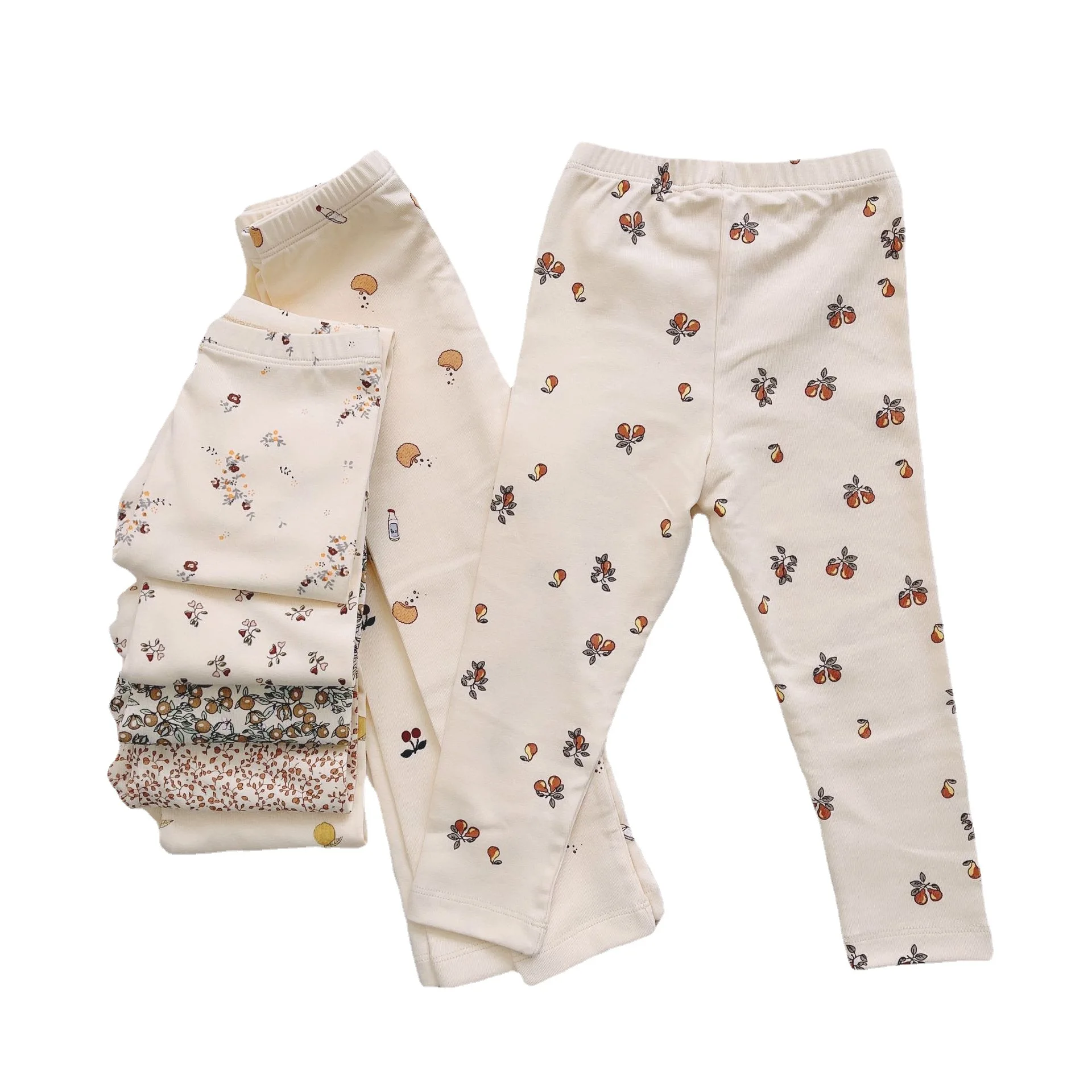 Children's home wear pajamas printed set baby air conditioning clothing cotton pajamas for boys and girls