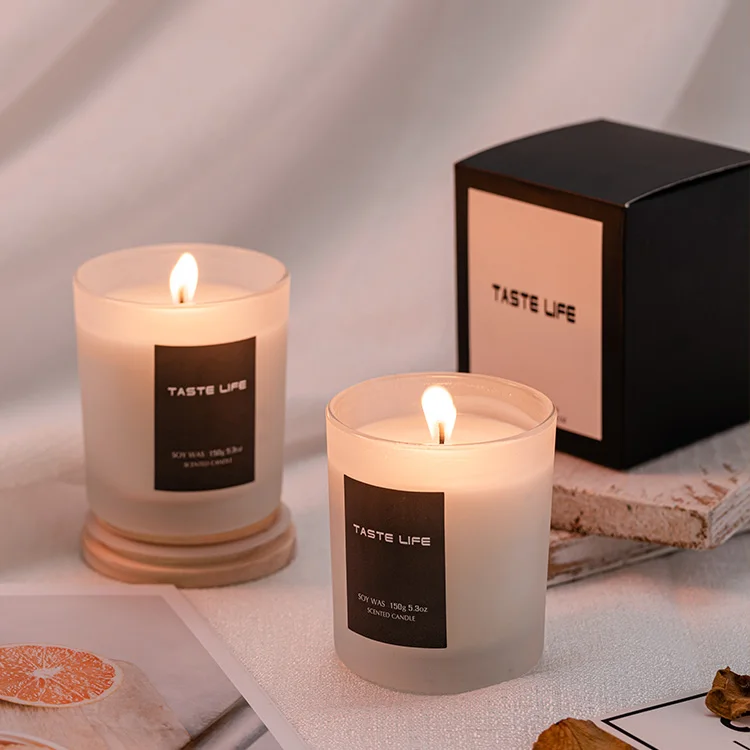 Scented Candles In Bulk Wholesale Oem Glass Vegan Private Label White