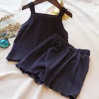 Girls Set High Quality Baby Girls Clothes Sleeveless Summer Newborn Outfits Soft Cotton Baby Clothes Set