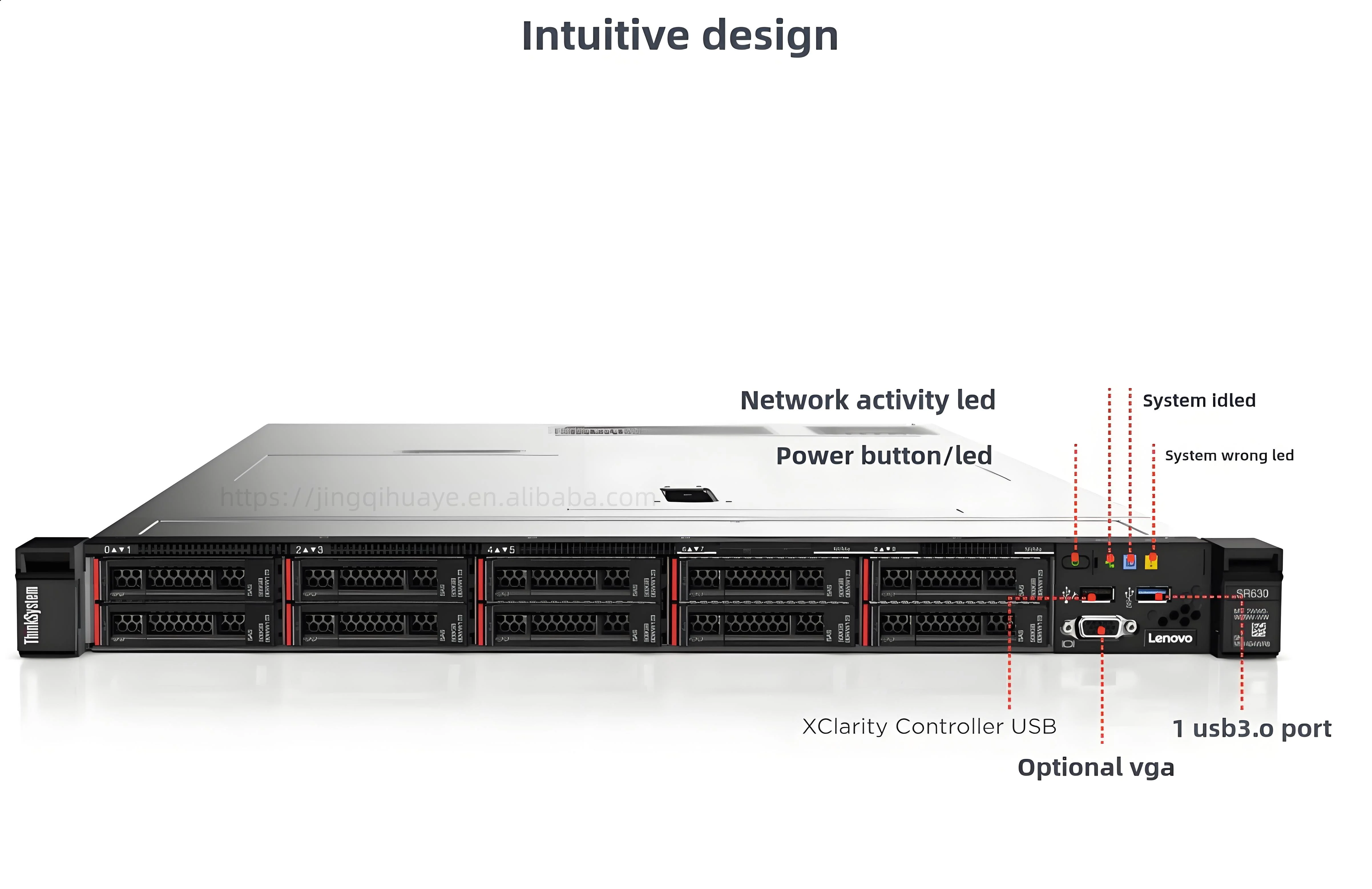 Original Wholesale Inventory/high-end Customized Le-novo ThinkSystem SR630 1U High-performance Server Rack Mounted Server SR630