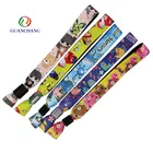Bangles Fashion Ribbon Braided Bracelet Custom Polyester Charm Bracelets Bracelets Bangles Colorful Elastic Fabric Base On Your Design