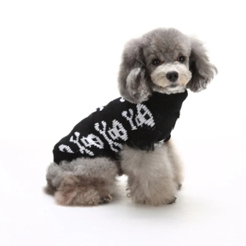 product halloween theme turtleneck knitted pullover dog sweater for small medium dogs autumn winter warm soft apparel-59