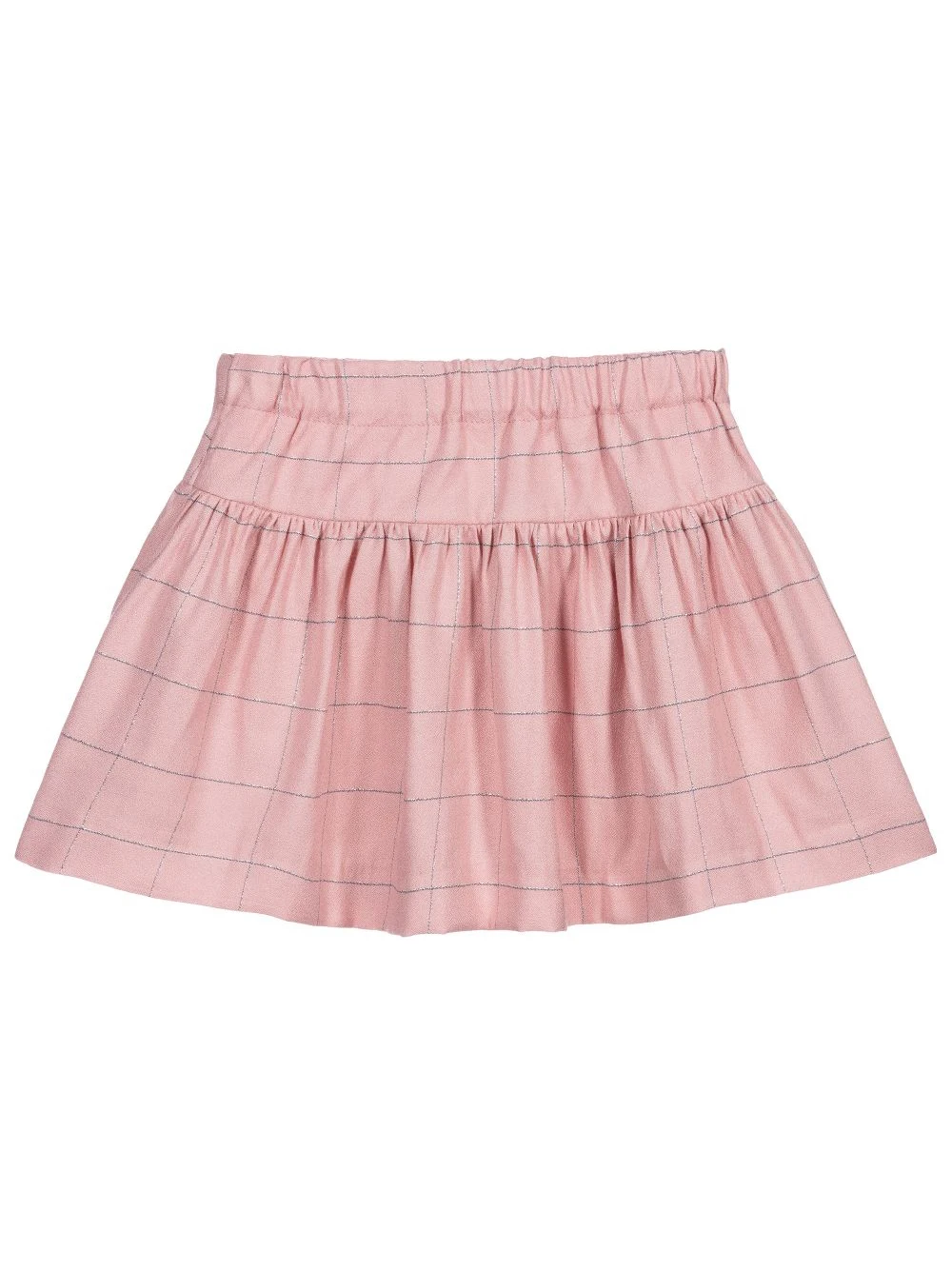 latest skirt design children clothing pink plaid pleats baby girl skirt