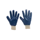 Glove Blue 2021 Winter High Quality New Cotton Jersey Glove Blue Nitrile Fully Coated Knit Wrist