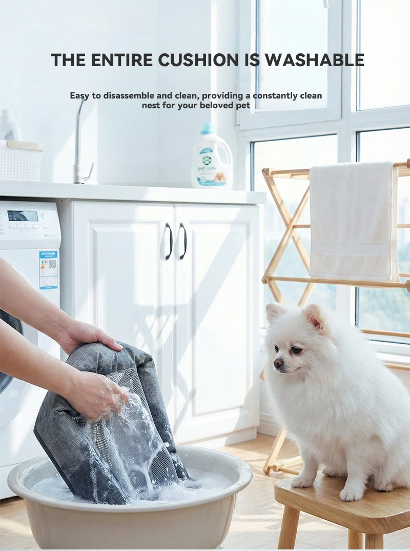 Custom Pet Ice Silk Cooling Mat With Quiet Blower Breathable Ventilated Non Slip Pet Pad for Dogs Cats Pet Supplies details