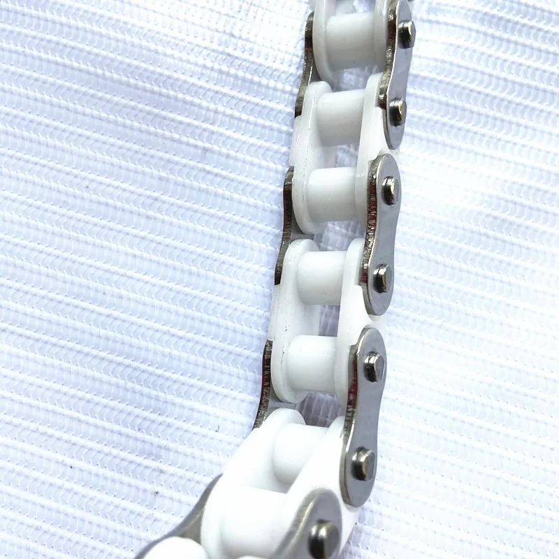 High quality white plastic chip chain plastic conveyor chain