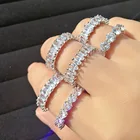 Diamond Ring Rings Hot Sale Square Zircon Fashion Ladies Peach Heart Wedding Full Diamond Ring