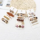 Clip 5/6pcs/set Korean Fashion Custom Hairgrip Bling Hair Clip For Women Girls Pearl Hairpins Accessories