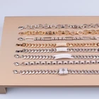 Elegant Jewelry 2021 Elegant Fashion Jewelry Gold Plated Link Chain Personalized Lock With Crystal Bracelet