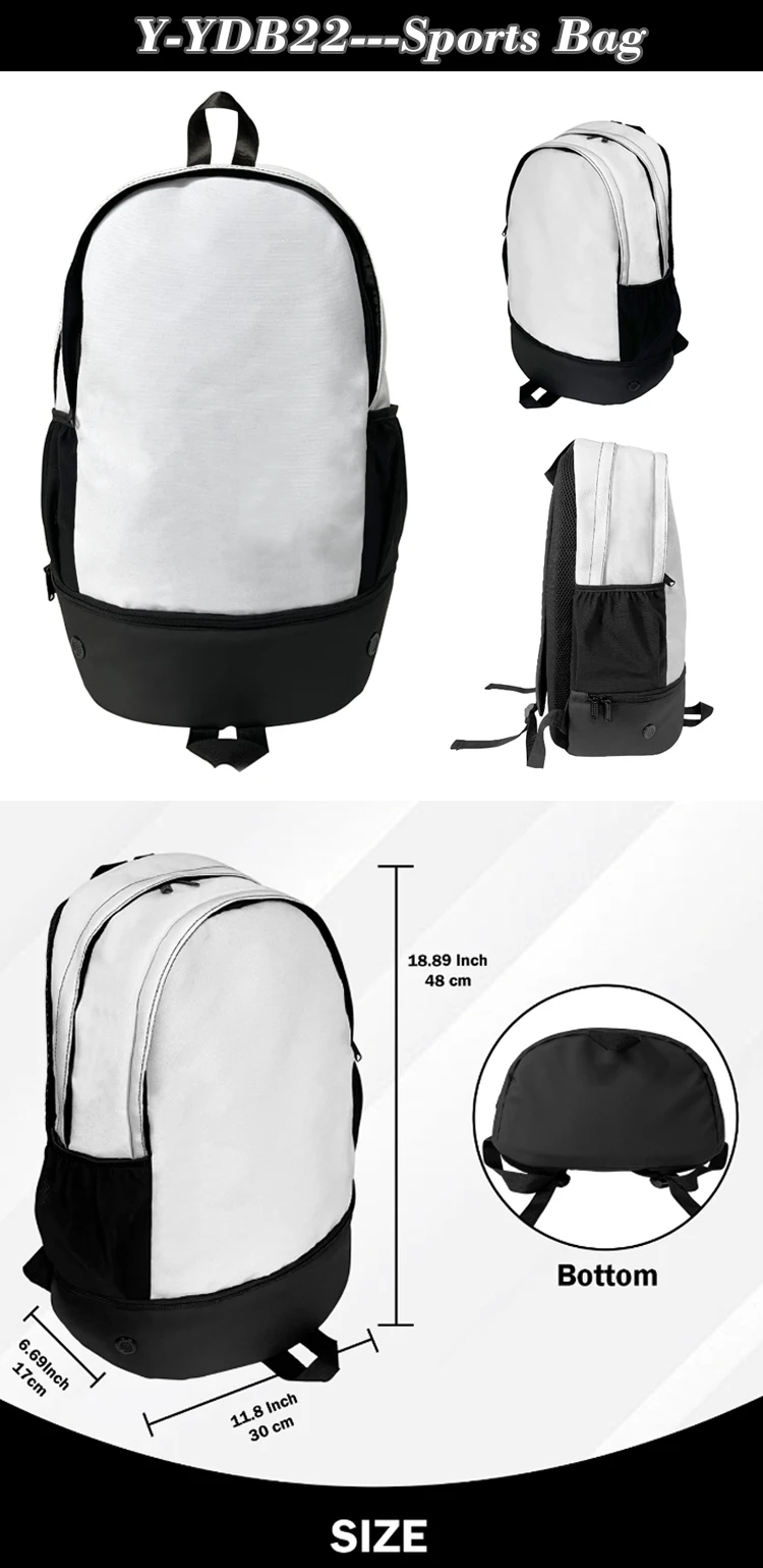 product custom logo sublimation backpack school swimming drawstring bag waterproof basketball football sports set bag travel shoe bag-11