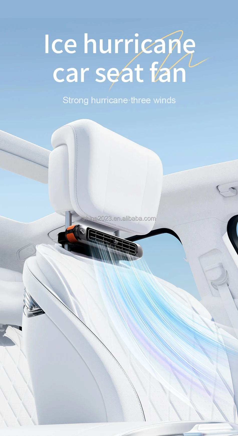 Cf04 Car Seat Fan, 5V, Plastic - detail 4
