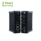 Quad Core Fanless Pc IWILL Nano Duanl Lan Mini Pc N3160 Quad Core Fanless Micro Computer With 2HD Support Linux Os