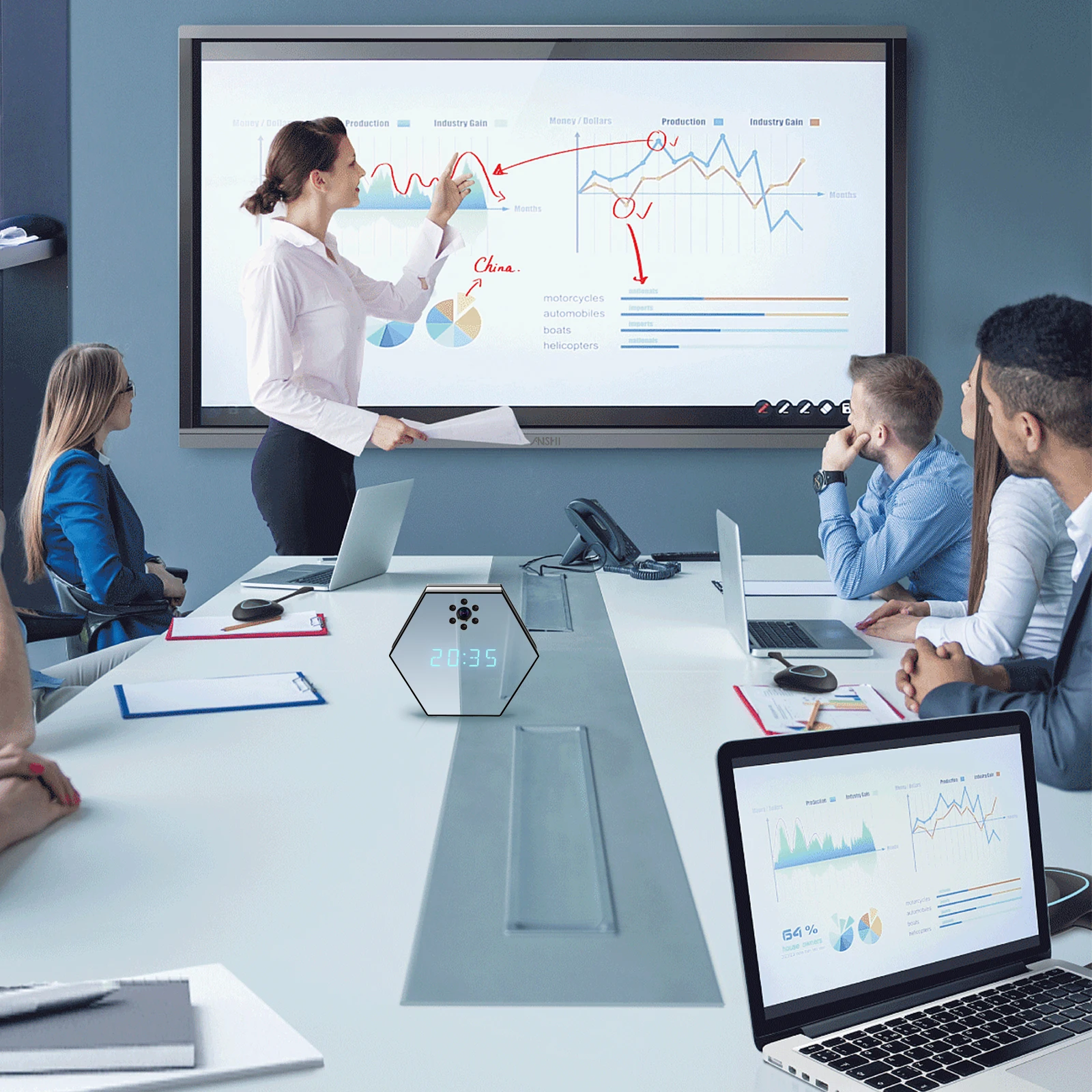 Z17 Clock 2MP IWFCAM APP WIFI security ip camera Wireless Battery Powered WIFI Camera Mini WIFI Diamond Clock Camera