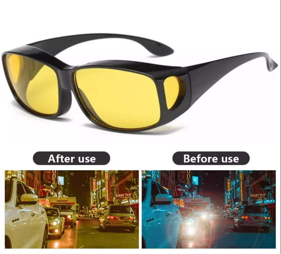High Quality HD Vision Wrap Around Sunglasses Car Driving Glasses Spec Cermin Mata Anti Silau Malam