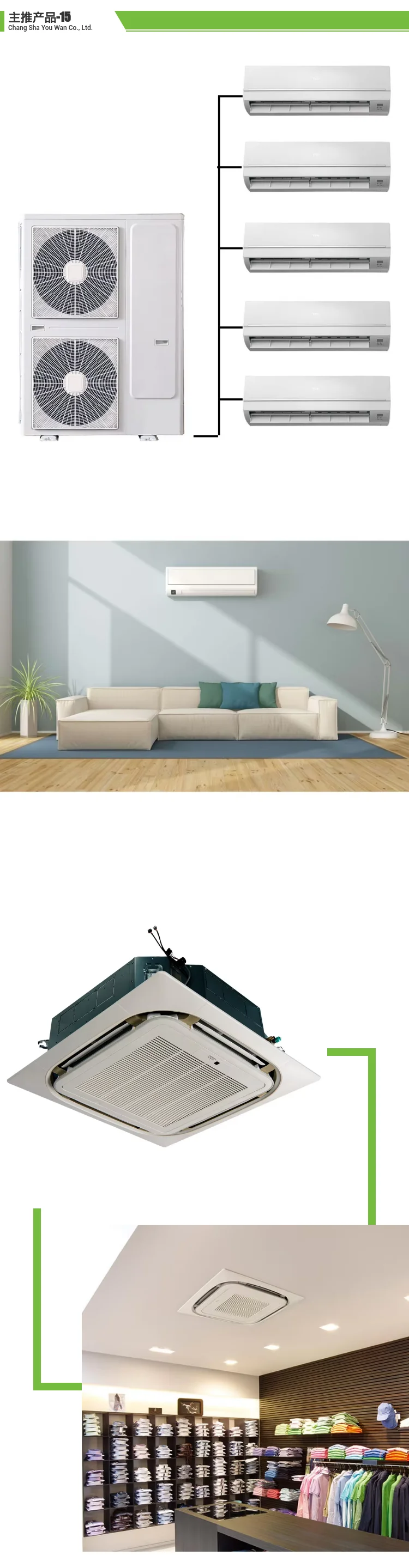 Split Vrf Air Conditioner, 24000, 36000, 48000, BTU - detail 6