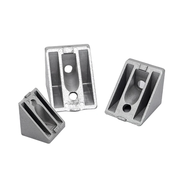 Industrial Aluminum Profile Accessories Corner Code 4040/45 Degree Beveled Edge Connector Fasteners manufacture