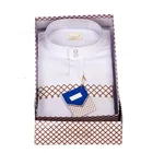 Kurta Hot Sale Qatar Thobe Haramain Islamic Clothing Qamis Muslim Dress For Men Abayas Dubai Kurta