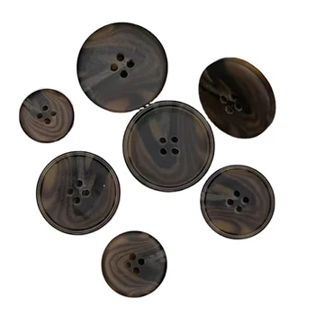 Metal four in one color flat panel button versatile four piece alloy button