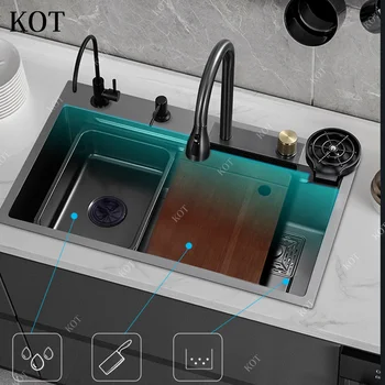 Kot Modern Luxury Smart Multifunction Waterfall With Digital Display