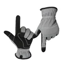 Professional Good Quality Professional Protective Industrial Working Leather Safety Gloves