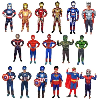 Tv & Movie Cosplay Spiderman Costumes Homme Kids Superhero Capes Hooded Children Role Play Super Hero Halloween Costumes Kids