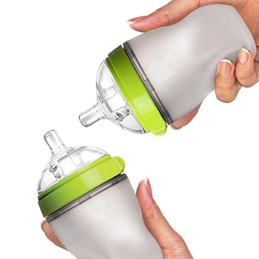 Natural Feel BPA Free Milk Feeder Classic Infant Baby Bottle With Handles 