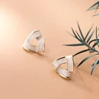 Sterling Silver Jewelry Silversilver Elegant Luxury Trendy Diamond 925 Sterling Silver Stud Set Jewelry Small Earrings