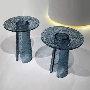 Blue water ripple acrylic coffee table