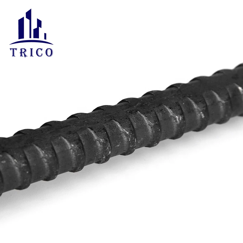 Hebei Trico Construction Concrete Formwork Tie Bar D15 #45 Q235 Steel Tie Rod for Formwork Tie System