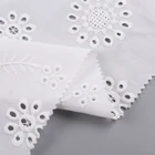 Fabrics Cotton Embroidery Fabric Modern Design African Cotton Fabrics Dress Material Indian Embroidery