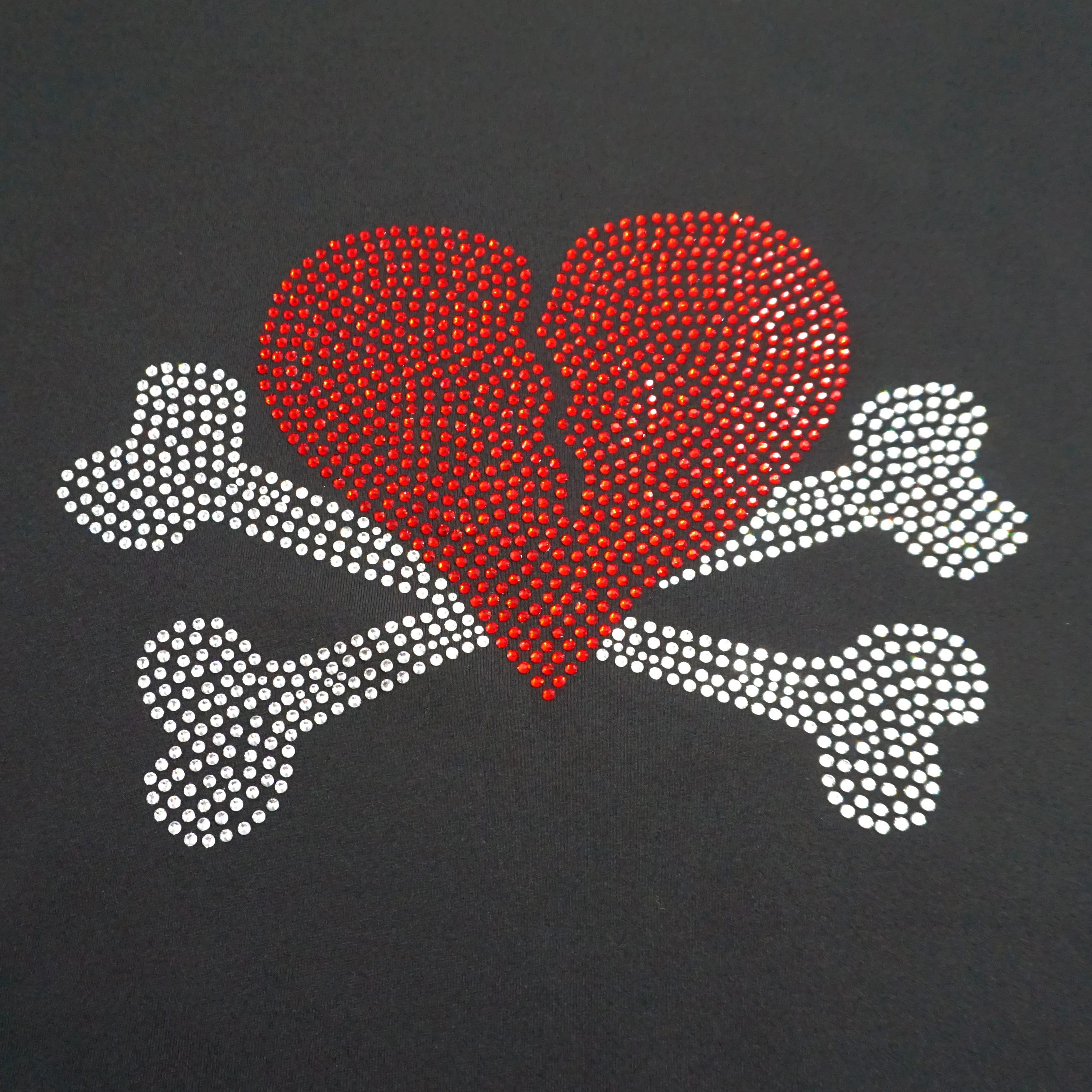 Paris tower custom free sample wholesale rhinestone tshirts heat transfer motif