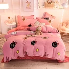 Bedding Wholesale Customized Good Quality Twin Cotton Flannel Set Of Sheets Bedding Set Linen