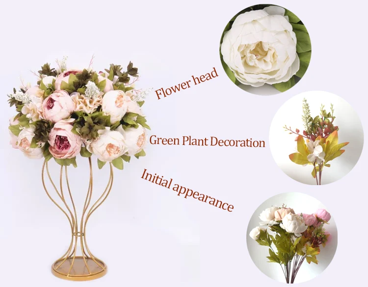 High Quality Centerpiece Flower Table Centerpiece Silk Artificial Flower For Wedding Table