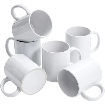 Wholesale Product 11oz Coffee Cup White Ceramic Coffee Mug Sublimation Blank mug