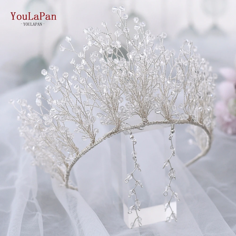 crystal newest design elegant white crystal headpieces , wedding