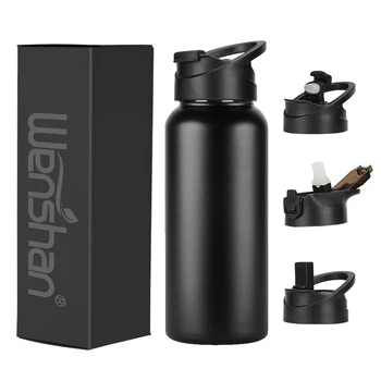 Big capacity Drinkware BPA FREE  900ml 32 oz/32oz hot sell gym sport custom vacuum insulated stainless steel Water Bottle