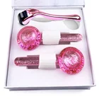 Beauty Wholesale High Quality Anti Aging Glitter Beauty Summer Cooling Skin Care Pink Facial Ice Globes For Face