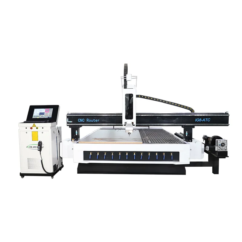 Cnc Wood Cutter Atc 4 Axis 3 Axis Cnc 
